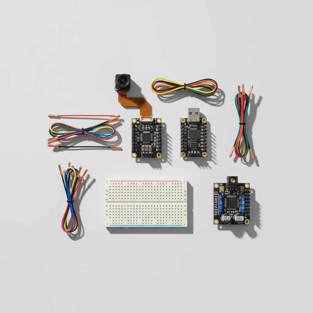 ESP32-CAM Image Recognition System - All components