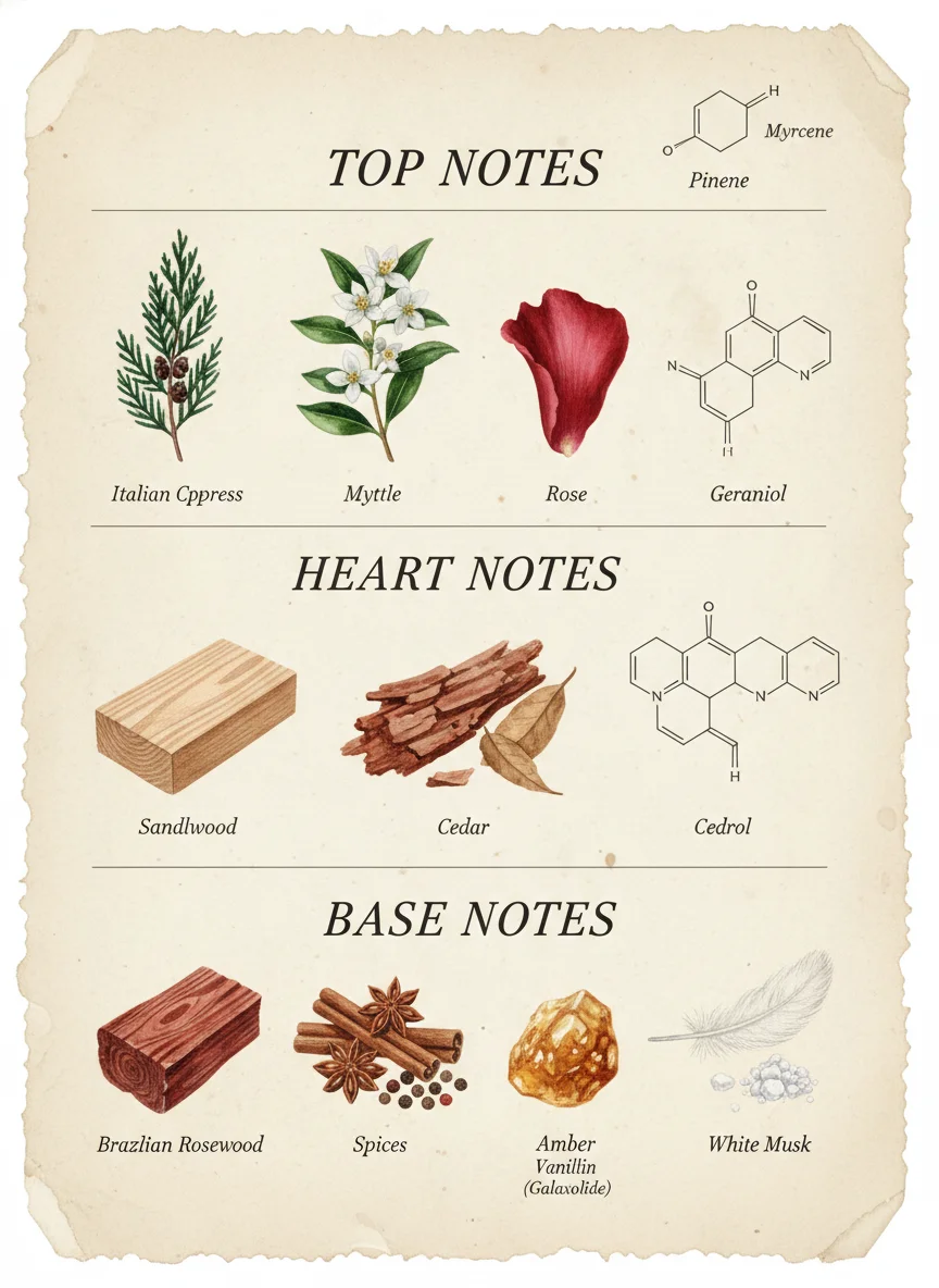 Forest fragrance notes
