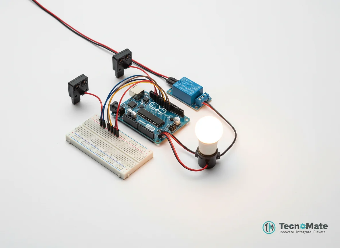 Automatic Washroom Light Using IR Sensors (Arduino Based)