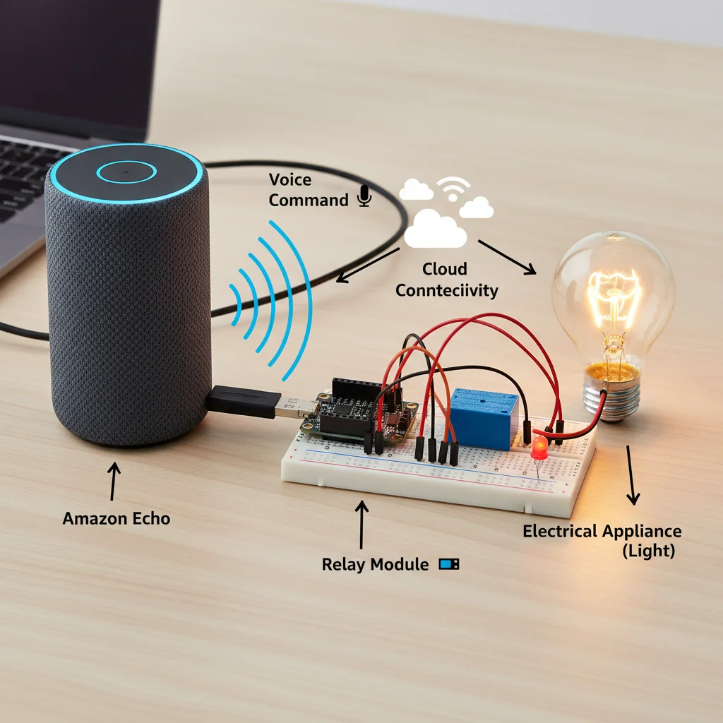 ESP32 Alexa Voice Controlled Home Automation