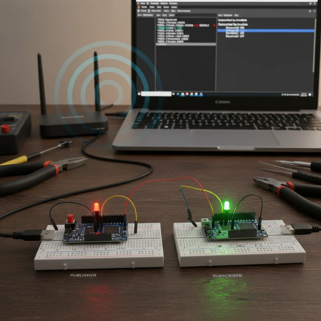 ESP32 MQTT Publisher and Subscriber