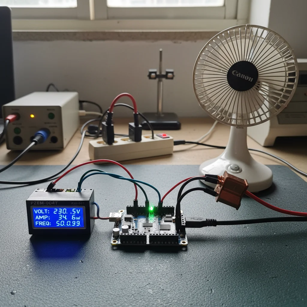 ESP32 Energy Consumption Monitor Using PZEM-004T