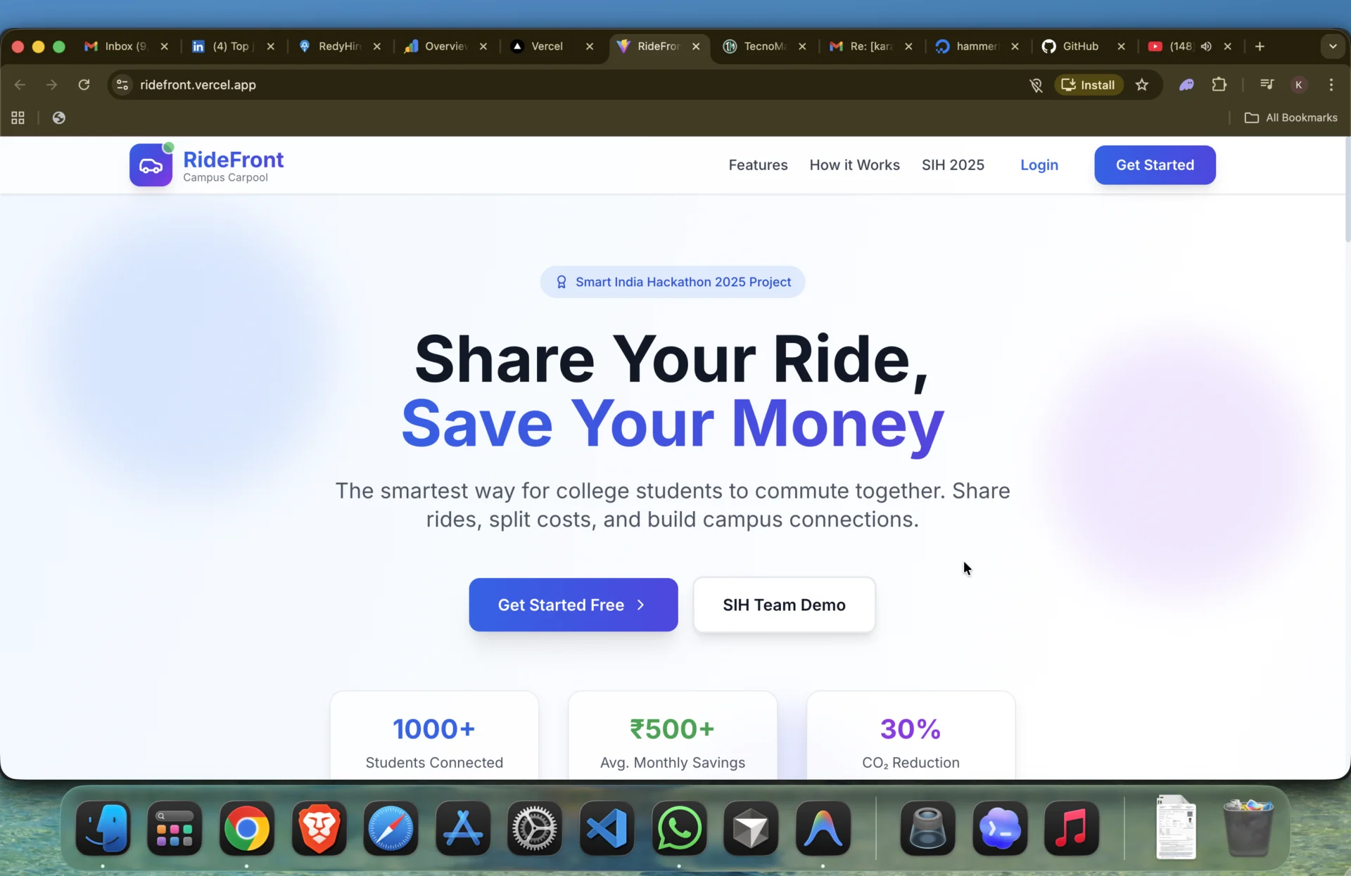 Ride Sharing App For College 